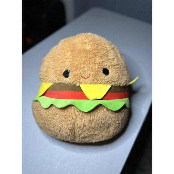 Squishmallows CARL The CHEESEBURGER 12" Fuzzamallow Plush, Fuzzy Cheeseburger - Picture 3 of 6